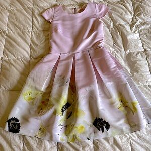 Ted Baker Pink ADALIIA PEARLY PETALS WOVEN DRESS